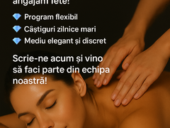Maseuze pentru salon de masaj destinat adultilor - Bucuresti